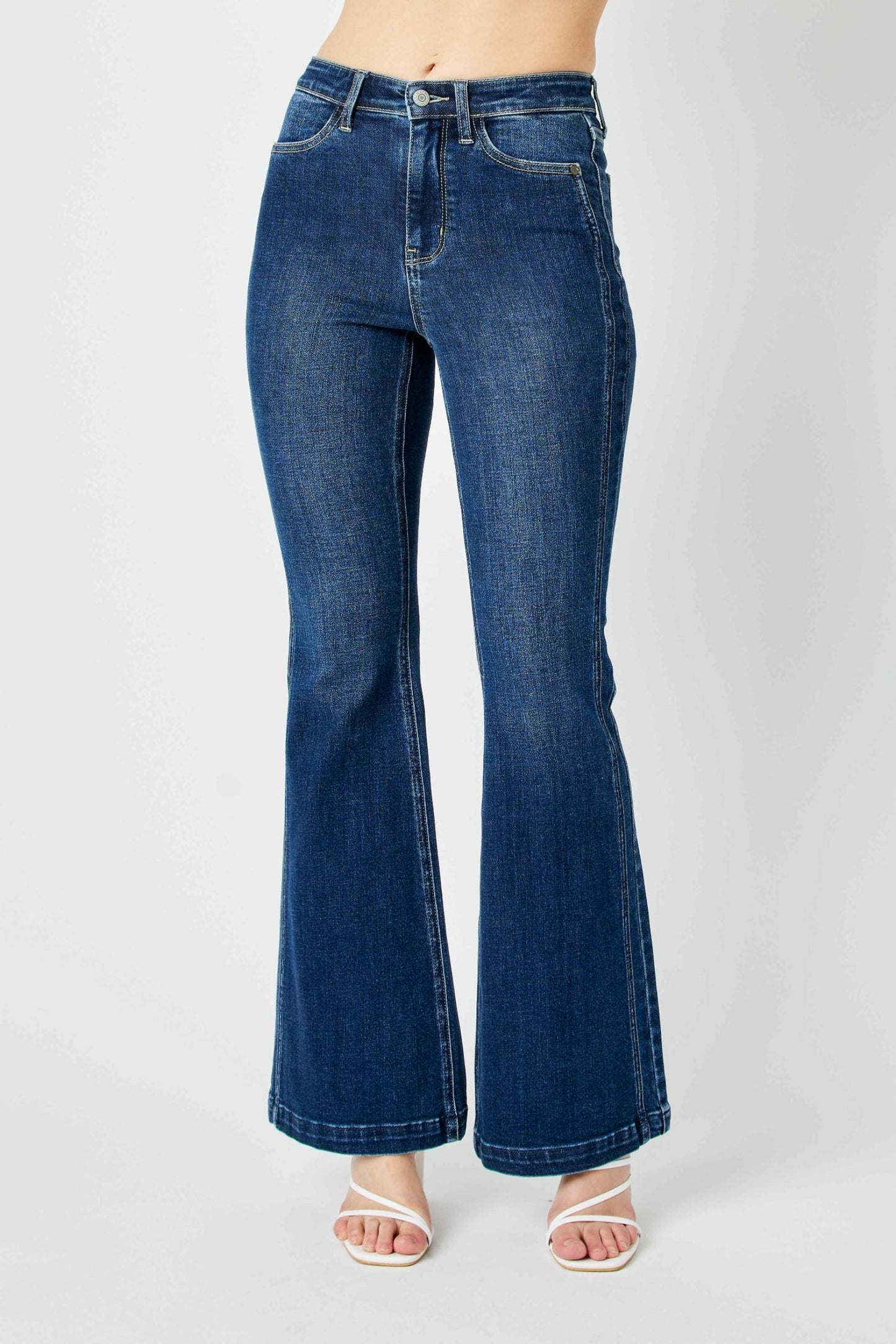 Judy Blue High Waist Flare Detail Jeans 82538