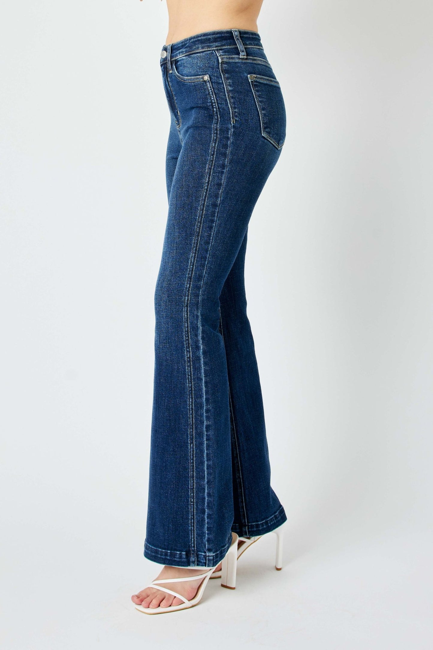 Judy Blue High Waist Flare Detail Jeans 82538