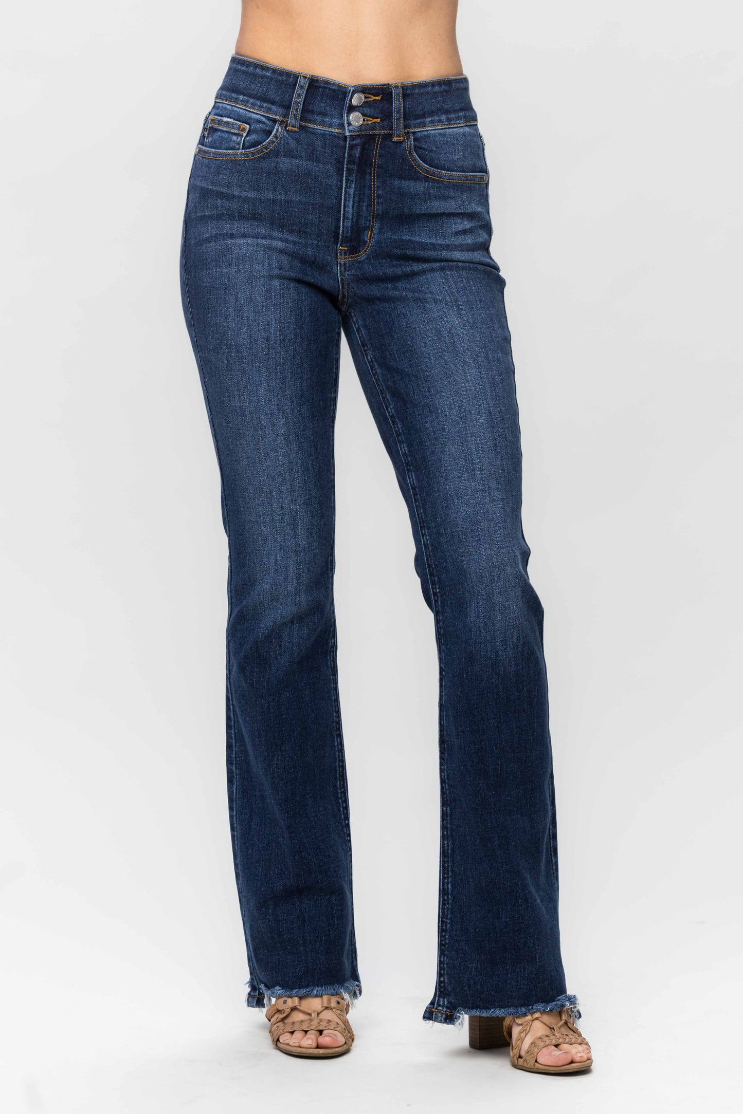 Judy Blue High Waisted Vintage Frayed Hem Bootcut 82568