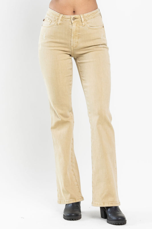 Judy Blue Mid-Rise Khaki Slim Bootcut Jeans 88504