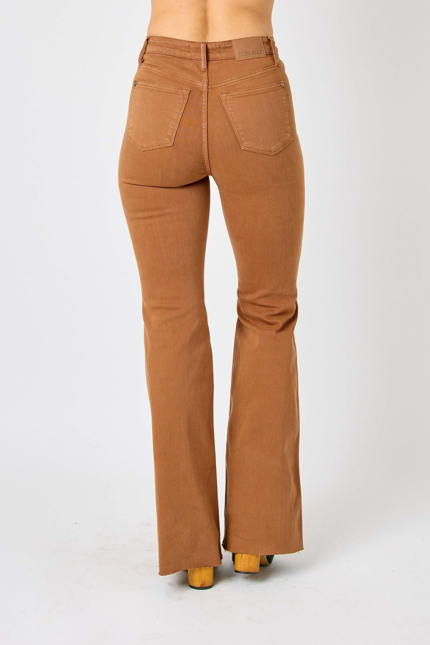 Judy Blue Tummy Control Brown Flare Jeans 88832