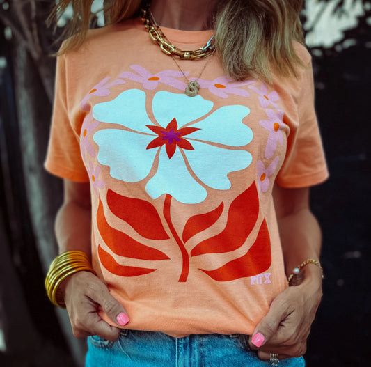 Neon Bloom Tee