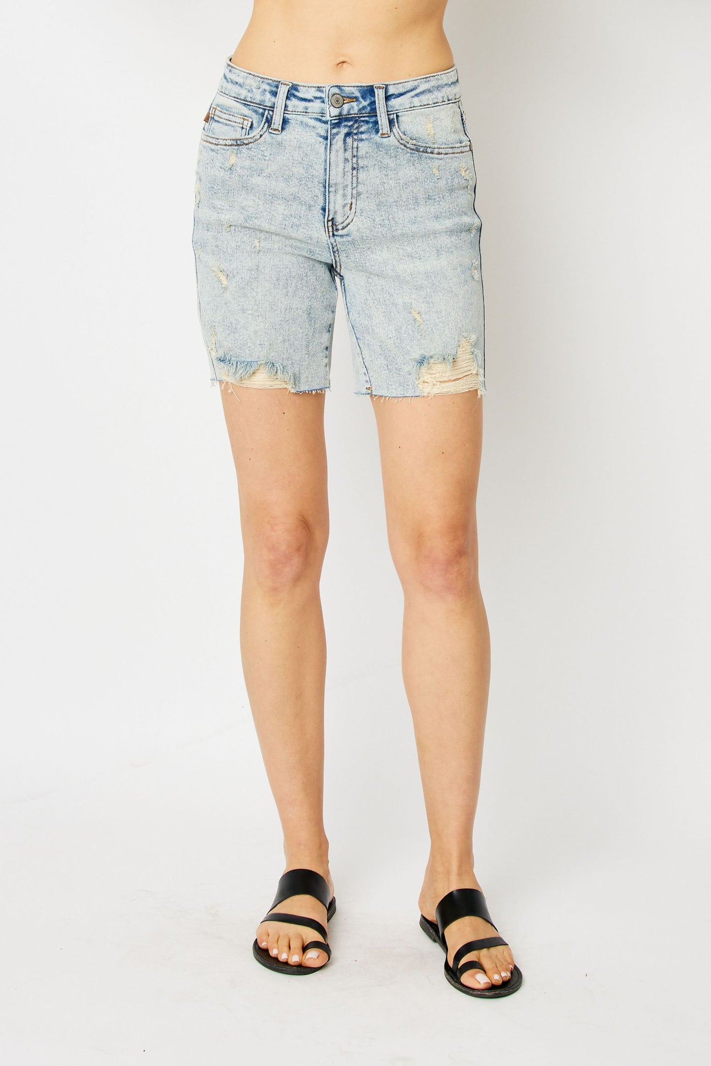 Judy Blue Boyfriend Fit Shorts 150250