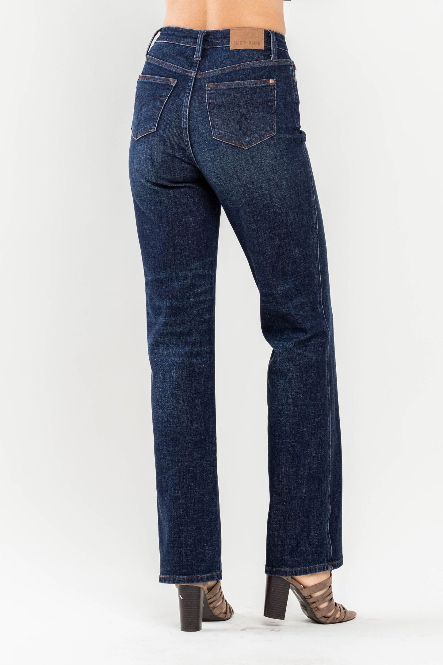 Judy Blue Button Fly Straight Fit Jeans 88598